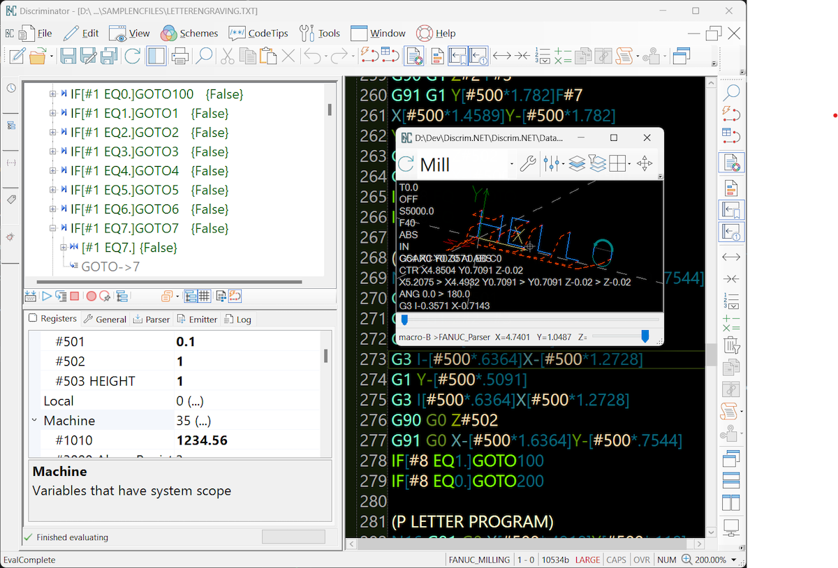 Editor preview